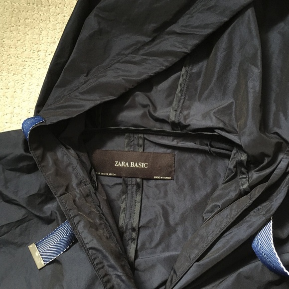 ZARA BASIC Rain Jacket in dark navy - Picture 8 of 8